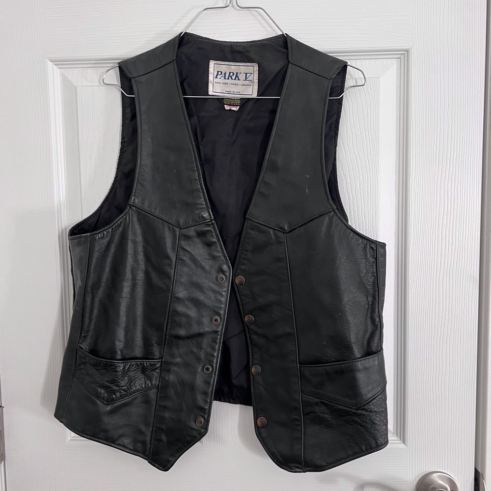 Leather vest
